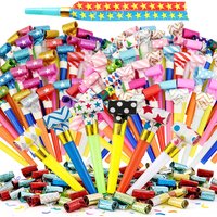 18/36/72pcs Party Blowers Whistles Noise Makers Blowouts with Paper Fringes, Perfect for Birthday, Wedding, Holiday Party Favors