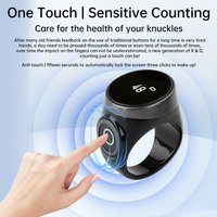Button Counter with Adjustable Ring Type-C Charging Portable Ball Counter OLED Display for Accurate Counting