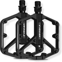 Mountain Road Bicycle Pedal Aluminum Alloy Pedal Double DU Pedal Anti-slip Widened Nail Pedal Bicycle Accessories Mtb Pedals