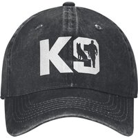 K9-Unit-Malinois-Team Handler Men Women Baseball Cap Tactical Police Dog Squad Distressed Denim Hats Vintage Adjustable Headwear