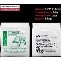 300Pcs Dentistry AO Gray Wolf Orthodontic Elastomeric Rings Rubber Bands Braces Traction Dental Supplies Orthodontics Supplies
