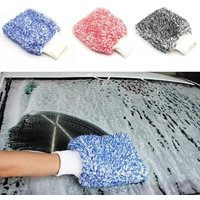 Double Sided Car Cleaning Gloves, Thickened Plush Car Cleaning Tools, Ultra-fine Fiber Scratch Resistant Car Cleaning Gloves