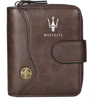 Vintage Tower Buckle Wallet Wallet Bank Card Coin Purse For Maserati Quattroporte Spyder Levante Coupe GranTurismo Accessories