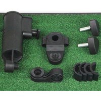 Universal Golf Cart Umbrella Support Bracket Foldable Attachment for All Terrain Electric Golf Trolley Push Cart