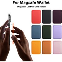 For Magsafe Magnetic Leather Wallet Case For iPhone 17 16 15 14 13 12 11 Pro Max For Samsung Card Holder with Magnet Covers