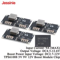 5pcs/1pc TPS61088 DC High Power Lithium Battery Step Up Boost Board Power Supply Module 5V 9V 12V 10A 1MHz Switch Frequency PCB