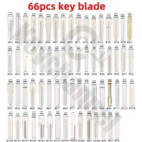 66pcs KD Key Blade KEYDIY Remote Blank Xhorse Blade HU66 SIP22 for Renault Golf Toyota Kia Hyundai Nissan Ford Peugeot Citroen