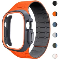 TPU Case+Silicone Strap for Apple Watch Band Ultra 3 49mm Protective Case Bracelet for Iwatch 11 10 9 8 7 654 SE3 46 45 44 41mm