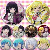 Kawaii Chibi Anime Rock Is A Lady S Modesty Laser Round Badge Exquisite Spot Goods