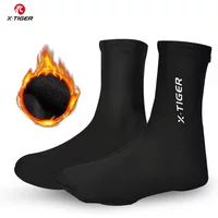 AliExpress X-TIGER Winter Cycling Shoes Cover Thermal Fleece MTB Bike Overshoes Waterproof waterproof shoes covers cycling accessories