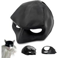 Cool Bat Mask For Cats And Dogs Pet Toys Halloween Funny Avengers Bat Cat Accessory Superhero Black Matte Cute Photo Dog Props