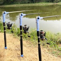 Automatic Fishing Rod with 3-Level Spring Sensitivity Adjustment, High-Strength Glass Fiber Composite Structure, Auto-Trigger Me
