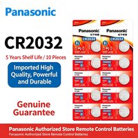 2-100pcs 100% Original Panasonic CR2032 3V Lithium Battery for Watch Calculator Remote Control Toys Button Coins Cell