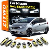 ZITWO 9Pcs Canbus LED Interior Dome Map Light Kit For Nissan Note E12 2013 2014 2015 2016 2017 2018 2019 2020 Car LED Bulb