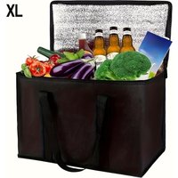 Large Capacity Insulated Grocery Bags Foldable Portable Soft Cooler Bag Lightweight Reusable Food and Beer Insulated Tote Bag