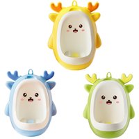 Potty Trainer Urinal Wall Mounted Hanging Cartoon with Aiming Target Children Potty Urinal for Kids Boys Baby Toddlers Child