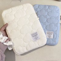 Fluffy Cloud Quilted Computer Sleeve Bag, Gentle Ins-Style Lightweight Shockproof Laptop Protective Cover, iPad Protective Case, Laptop Storage Bag 10~11/13~14/15~ 15.6inch