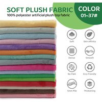 Soft Plush Fabric Sewing For Cotton Doll Hair 5mm Pile Length Thicken Encryption Fabric Plush Single Sided Stuffed Animals Toys