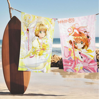 C-Cardcaptor S-Sakura Beach Towels Shower Towel Sauna Travel Spa Microfiber Quick Dry Gym Accessories Cute Room Decor