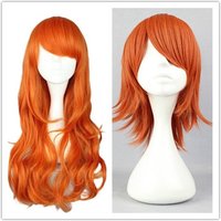One Piece Nami Adult Wig Heat Resistant Hair Woman Girls Cos Props for Cosplay Nami Costume Halloween Party