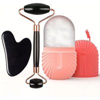 Facial Roller Ice Face Roller for Eyes Double Chin Jawline & Neck Reduce Puffiness Massage Tool for Face Lifting & Lymphatic