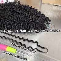 Curly Crochet Hair Extensions Feather Pre-Separated Human Hair Bundle for Braiding Women Natural Color Jerry Kinky Curl Bulk