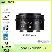 7Artisans AF 40mm F2.5 Full Frame Lite Series Auto Focus Lens for Sony E/Nikon Z/L Mount a7m2 z5 a7c2 z6 sl2 sl3a1 z7 zf Cameras