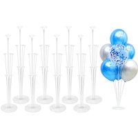9Kits Table Balloon Stands Balloon Stick with Base Balloon Centerpiece Stand Kit for Birthday Wedding Baby Shower Party Decors
