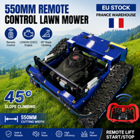 Remote Control Tracked Flail Mower 550MM LONCIN 224CC 45° Slope Mower Remote Lift Start‑Stop EU Stock France Warehouse