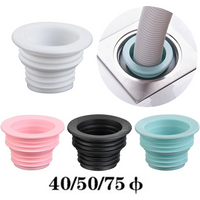 Bathroom Kitchen Floor Drain Pipe Sewer Anti Odor Seal Ring Sealing Plug Silicone Proof Sealing Cover Washing Pipe Connector