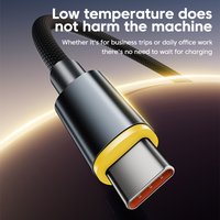 120W USB Type C To Type C Cable Fast Charging For Xiaomi Samsung Huawei 240W USB C To Type C Cable For iphone 17 16 15 Phone