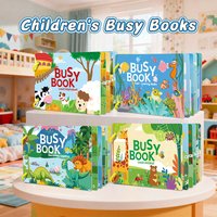 Children's Quiet Sticker Book, Fun Shape Recognition Quiet Book, Featuring Themes Such as Animals, Numbers, Transportation, and More, Can Be Pasted and Removed Repeatedly for Reuse, Summer Party Gift,