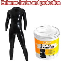 KJM 150G Latex & Leather Shine Cream Instant Brightening Gloss Restorer for Latex Garments Automotive Leather Surfaces