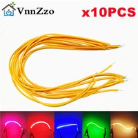 10PCS 3V Ultra Slim COB LED Flexible Filament 38mm 60mm 130mm Retro Edison Bulb Lamp Parts LED Diode Lighting Strip Decoration