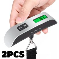 50kg/110lb Digital Luggage Weight Scale LCD Display Portable for Outdoor Fishing Hanging Baggage Scale for Travel Suitcase Scale