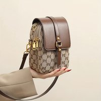 Chic Embroidered Crossbody Messenger Bag – Lightweight & Versatile with Secure Zipper, Removable Strap for Stylish Organized C