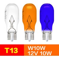 Car Signal Lamps T13 12V W10W W2.1x9.5d 10W Motorcycle Brake Light Backup Reversing Turn Side Light Halogen Bulbs Tiida