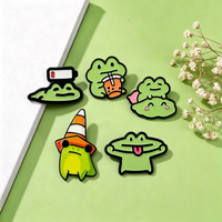 Cute Frog Enamel Pins Cartoon Animal Brooches Badges for Backpacks Collection Gifts Cosplay Accessories Couple Jewelry