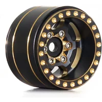 RC Part 4pcs 1.0" Brass Beadlock Wheel Hub Wheel Rim For 1/18 1/24 RC Crawler Car TRX4M SCX24 AX24 Upgrade Parts Accessories
