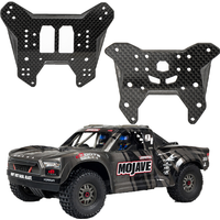 Simulation Carbon Fiber Front & Rear Shock Tower for 1/7 Arrma MOJAVE 6S 4X4 EXB RC Short Course Desert Truck Car