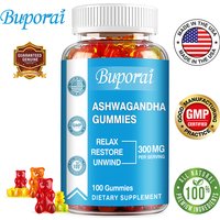 Ashwagandha Gummies - Relieve Stress, Enhance Memory, Focus, Promote Immune and Nervous System Health and Metabolism