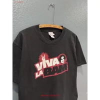Vintage Y2K Bam Margera Viva La Black T Shirt Size Large vintage Washed Versatile homme Top For Everyday Wear Stretched Unisex