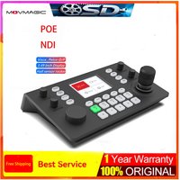 NDI Camera Decode Controller PTZ Camera Control Keyboard 3D rocker 3.49” Inch Display Network Joystick Master Control Panel