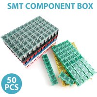 Kit de mini boîtes de rangement SMD SMT, coordinateur électronique, conteneur, bureau, ensemble de 50 pièces