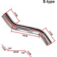 S Z Type Intercooler Air Intake Aluminum Pipe Tube 38 51 54 57 60 63 70 76mm Engine Air Flow Tuning Hose DIY