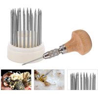 23pcs Beading Tools Beader Set for Stone Setting Graver Jewelry Equipments Tool Stone Bead Grain Tool