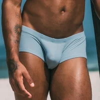 Men's Sexy Solid Elastic Boxer Briefs Underwear Comfortable Breathable Pants Casual Fashion Men's Clothing
