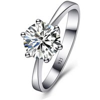 Fine Wedding Rings for Men Women Gift S925 Sterling Silver Color Austrian Crystal Engagement Proposal Ring Jewelry Bague Femme