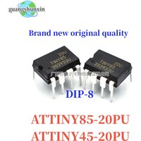 5PCS 100% New ATTINY85-20PU ATTINY85-20 ATTINY85 85-20PU ATTINY45-20PU ATTINY45 45-20PU DIP-8