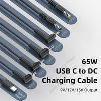 9V 12V 15V DC Power Adapter Cable Type C to 5.5*2.5 5.5*2.1 3.5*1.35mm Dc Power Jack Converter for Router Mini Fan Speaker